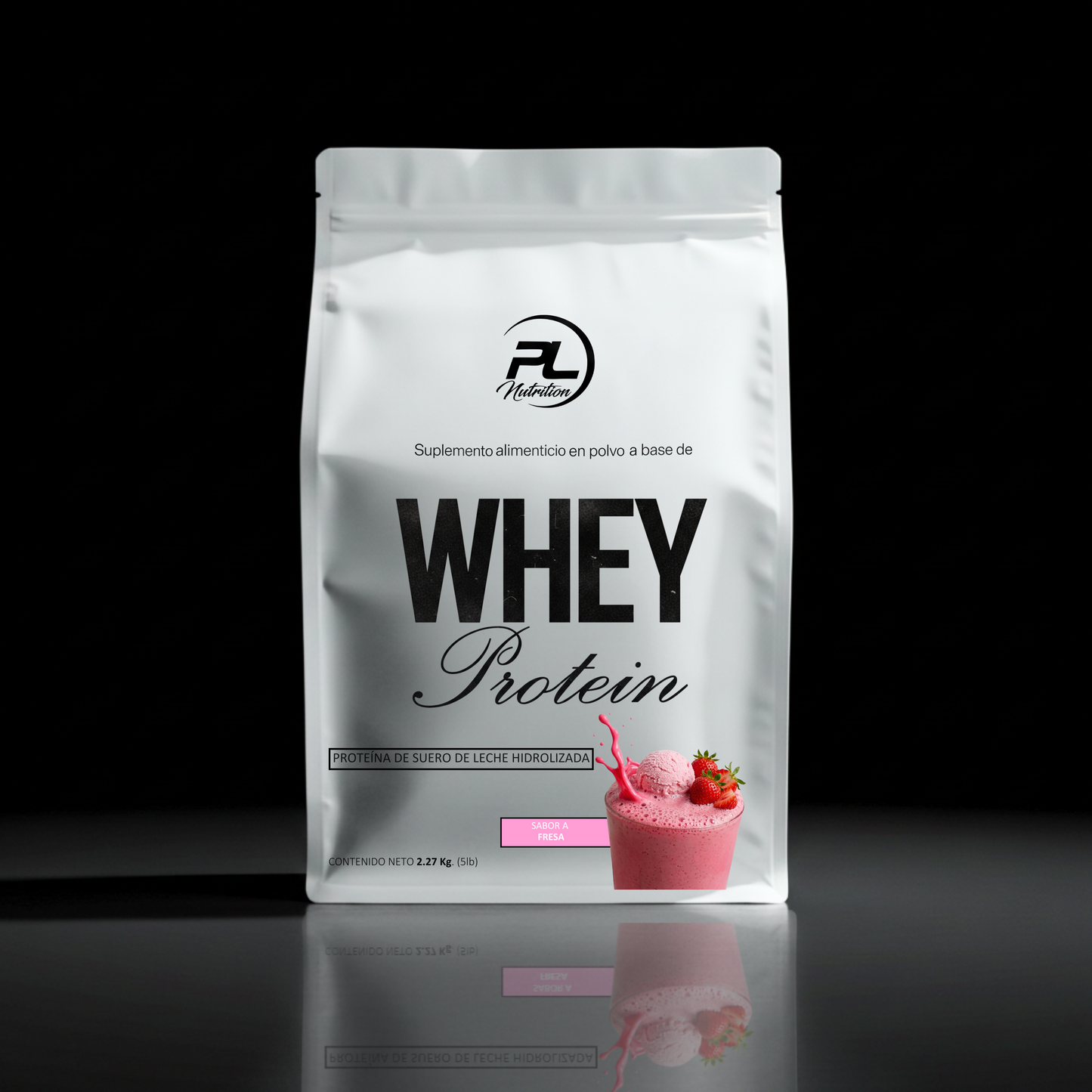 WHEY - FRESAS Proteina Suero de Leche Hidrolizada