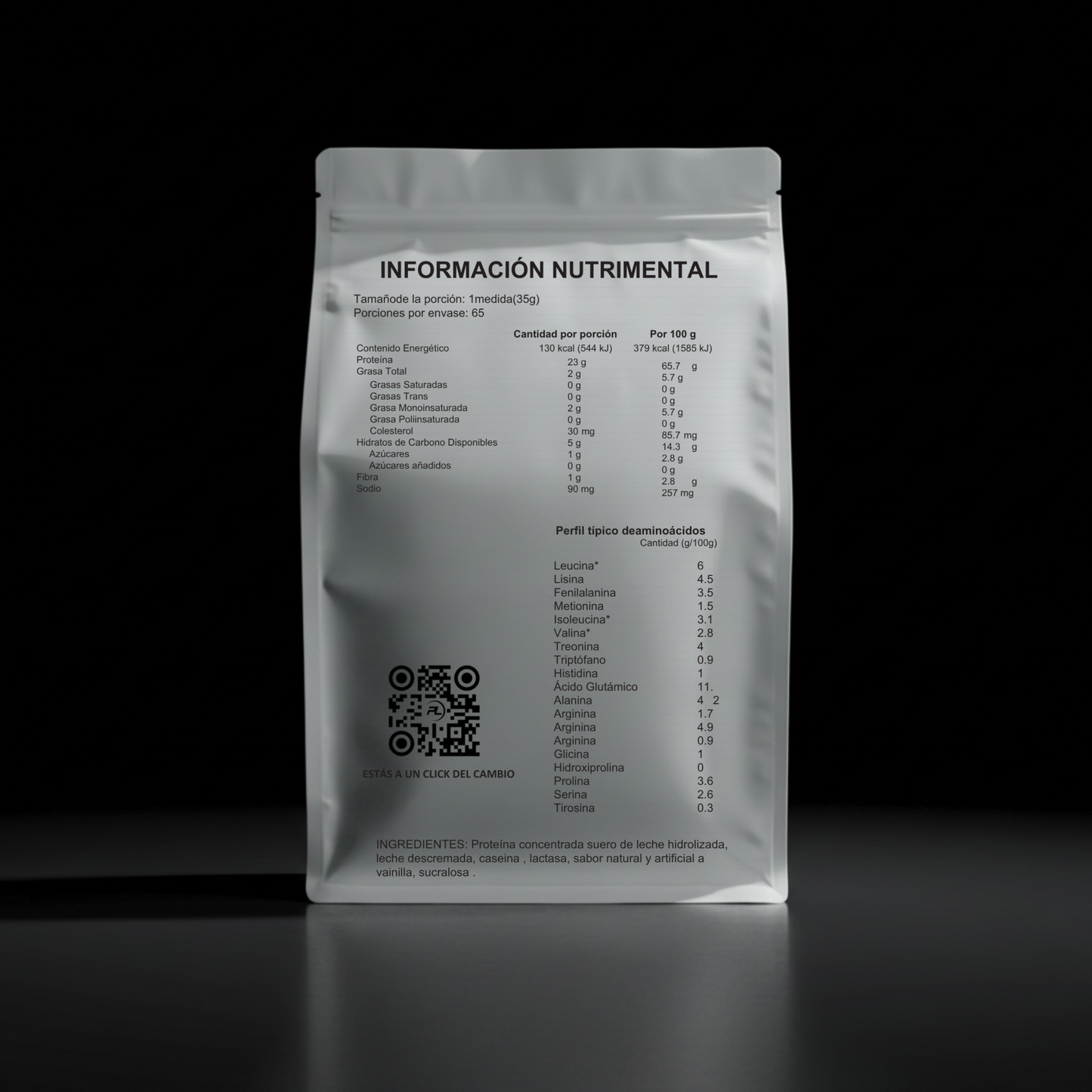 WHEY - VAINILLA Proteina Suero de Leche Hidrolizada