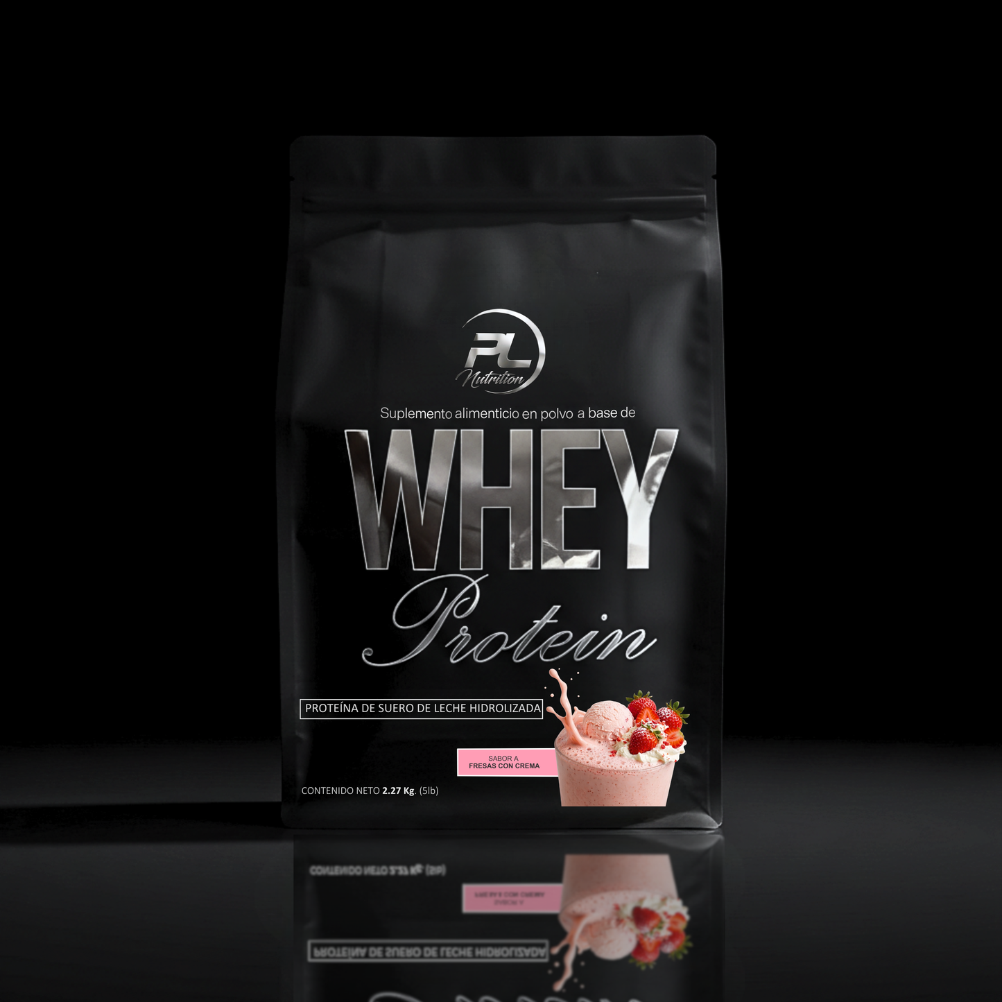 WHEY - Proteina Suero de Leche Hidrolizada FRESAS CON CREMA